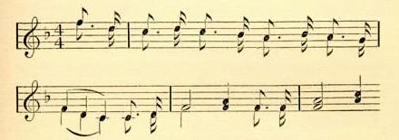 musical notation for _I'm a Rolling_