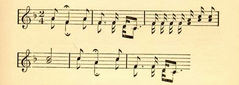 musical notation for _Swing Low_