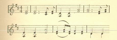 musical notation for _My Lord, What a Morning_